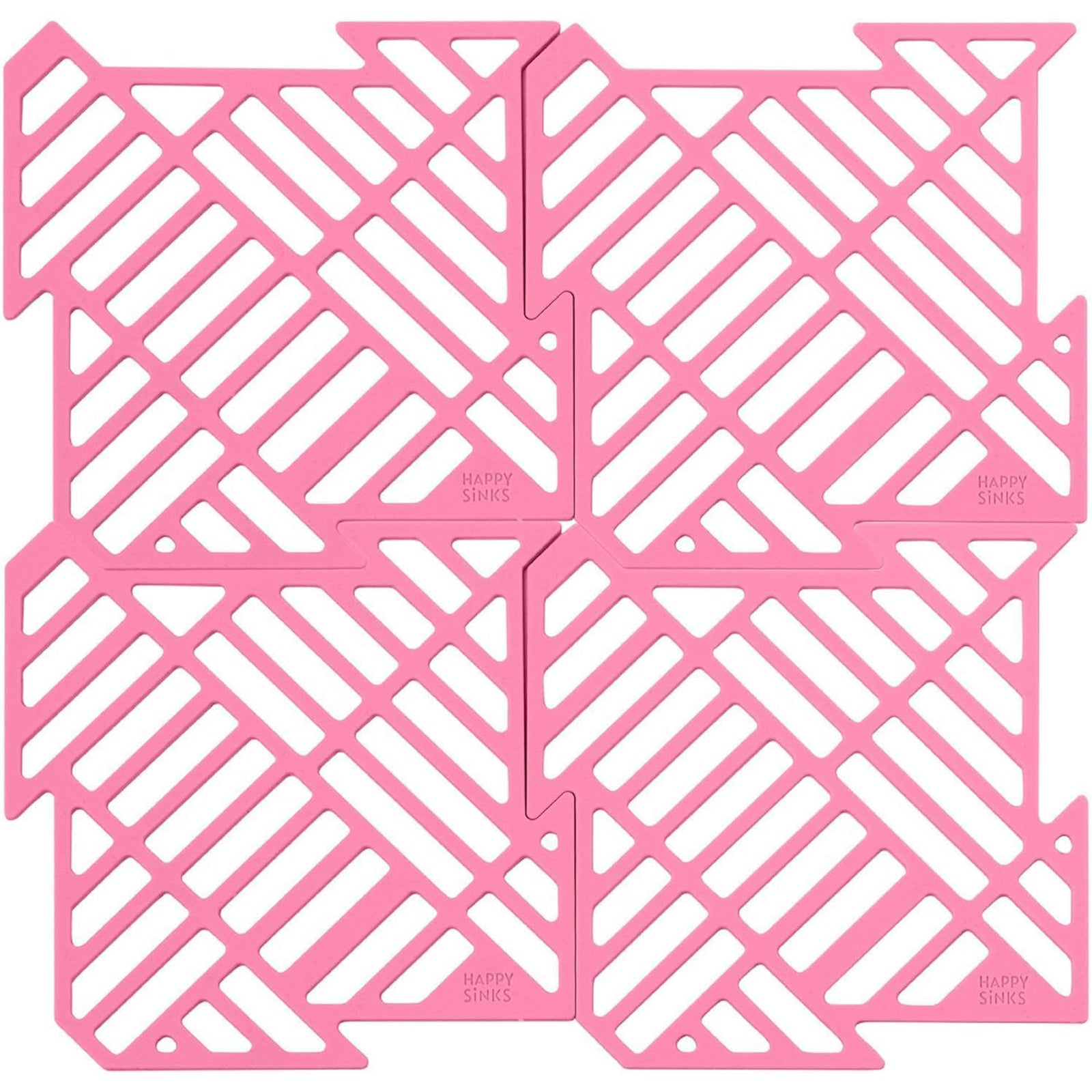 Happy sinks Happy sinks Vaskebordsunderlag 4-pak, have rose – vinkelbillede (Rengøring & Opvask)