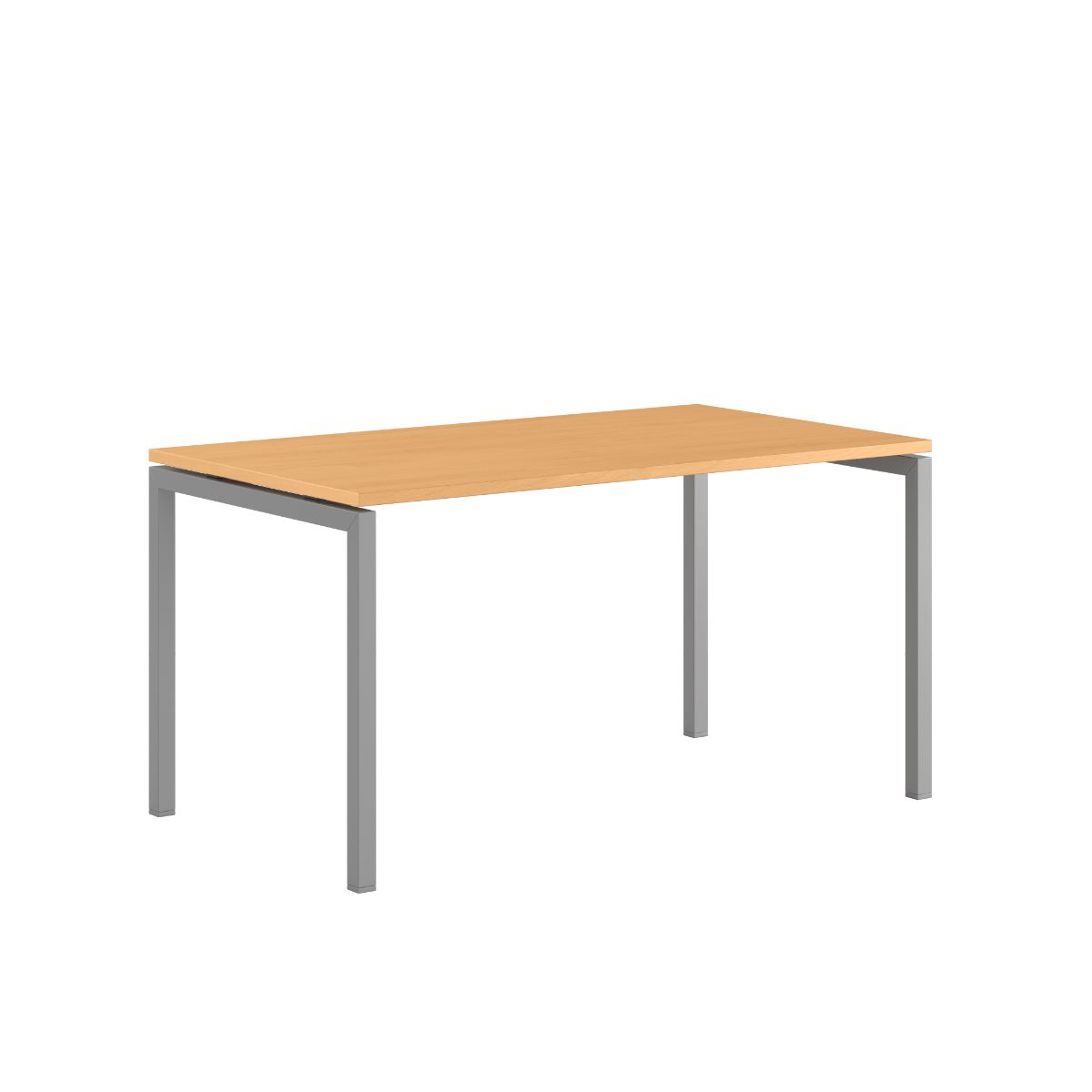 Produktbillede af Luna U Bord 140x80cm Bøg-grå på tilbud