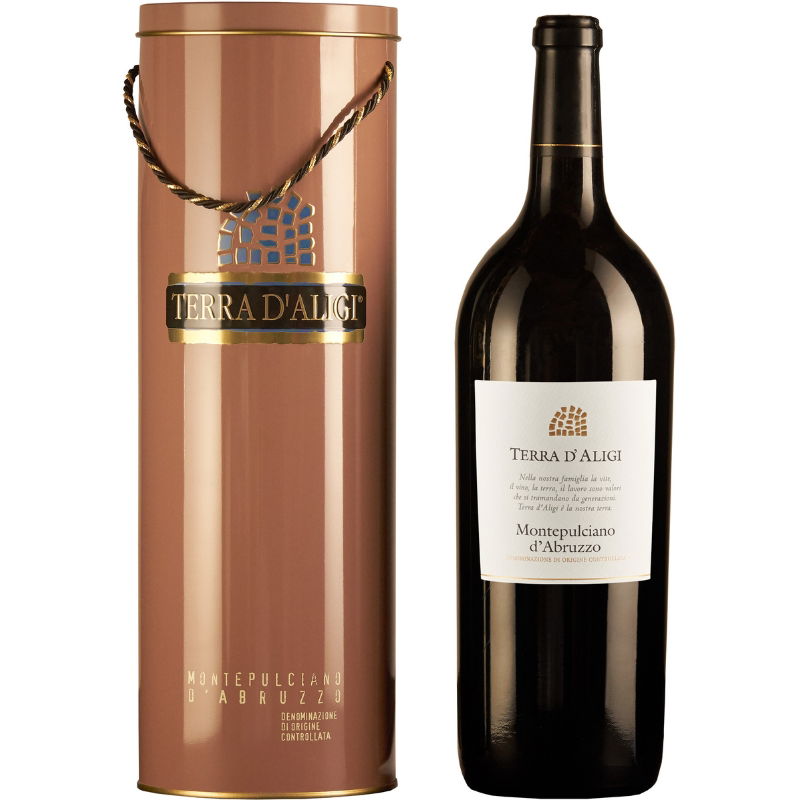 Produktbillede af Montepulciano d Abruzzo Doc 1,5 L Stålrør Terra d Aligi på tilbud – premium kvalitet og detaljer