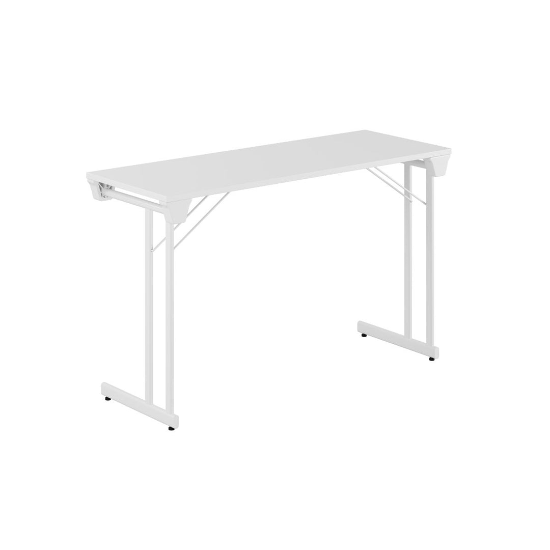 Produktbillede af Kongress Style 120x45cm Sammenklappeligt bord Hvid-hvid på tilbud