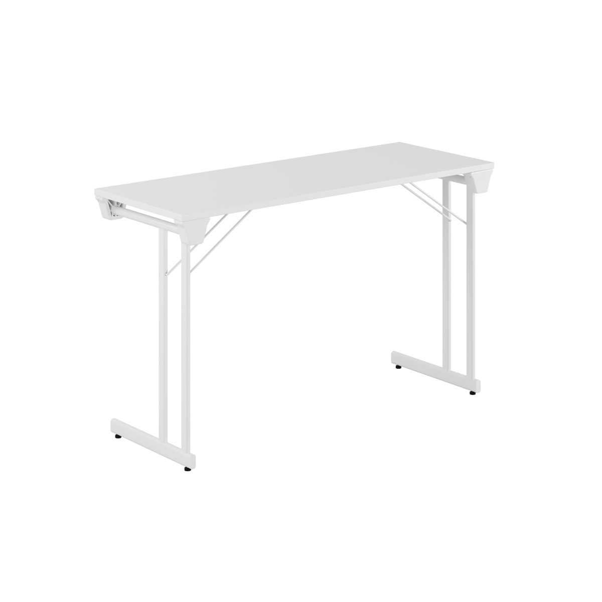 Produktbillede af Kongress Style 120x45cm Sammenklappeligt bord Hvid-hvid på tilbud
