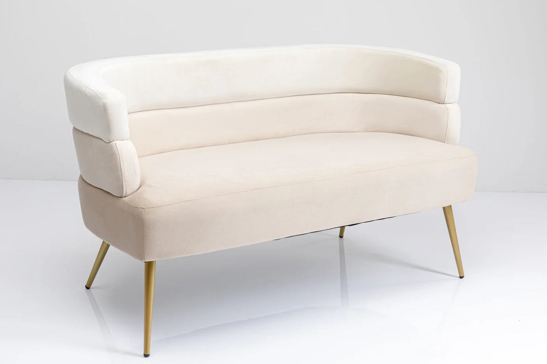 KARE DESIGN Sandwich Cream 2 pers. sofa creme polyester og stål