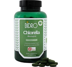 Detaljeret produktbillede af Bidro Chlorella Ø 320 tabeletter på tilbud