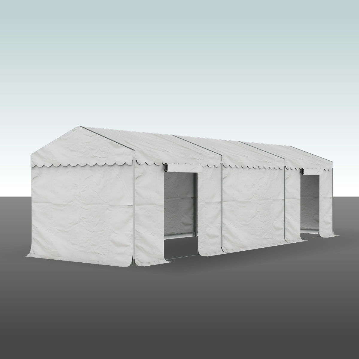 Produktbillede af Partytelt Komplet 3 x 9 mtr. HVID på tilbud
