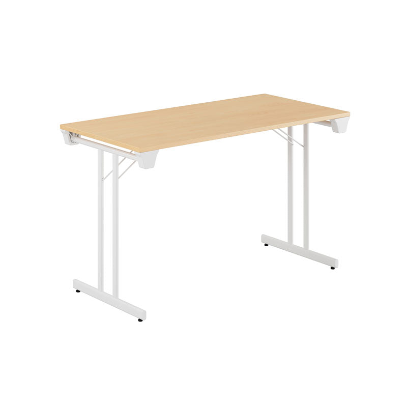 Produktbillede af Dinner Style 120x60cm Sammenklappeligt bord Bøg-hvid på tilbud