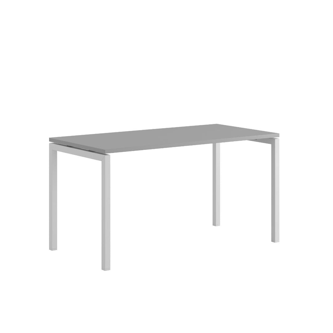 Produktbillede af Luna U Bord 140x70cm Grå-hvid på tilbud