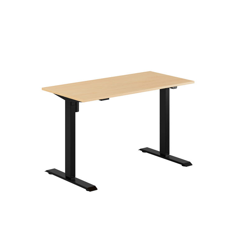 Produktbillede af EASY Hæve/Sænkebord m/1 motor 120x60cm Bøg-sort på tilbud