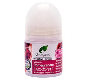 Produktbillede af Dr. Organic Deo roll on Pomegranate 50 ml. på tilbud
