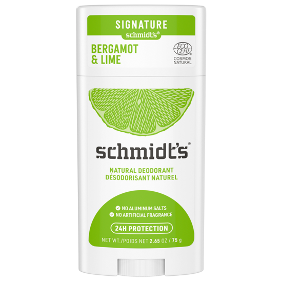 Schmidts Stick Deodorant Bergamot & Lime 75g.