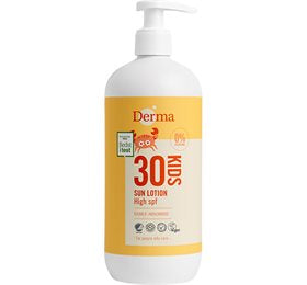 Detaljeret produktbillede af Derma Kids Sun Lotion SPF 30 500 ml på tilbud
