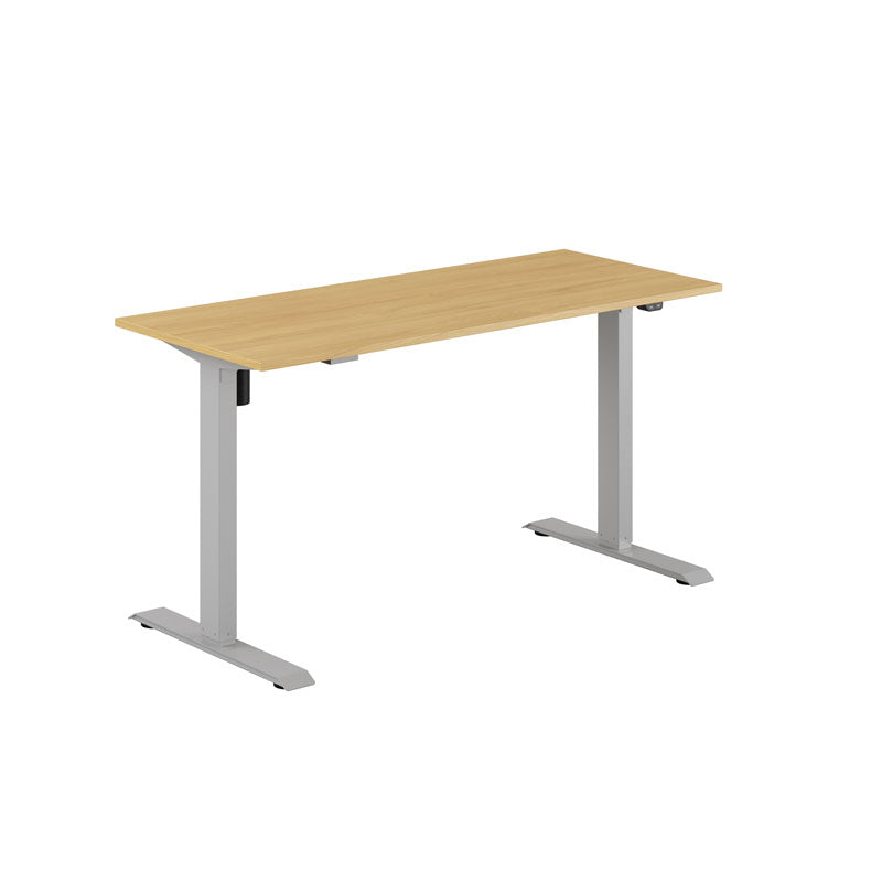 Produktbillede af EASY Hæve/Sænkebord m/1 motor 140x60cm Eg-grå på tilbud