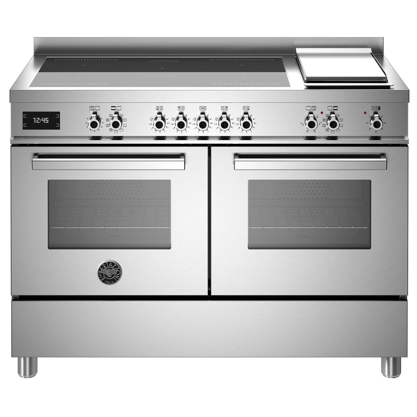 Se Bertazzoni PRO125I2E Induktionskomfur med dobbelt ovn og stegeplade 120 cm, rustfri ✔ Stort online udvalg i Bertazzoni - Køb online på udsalg og tilbud lige nu ✔ Meget billig fragt og hurtig levering: 1 - 2 hverdage - Varenummer: KTCH-60128 og barcode / Ean: 8057971104697 på lager - Udsalg på Hjem og madlavning, Pleje og rengøring i hjemmet Spar op til 51% - Over  785 kendte brands på udsalg