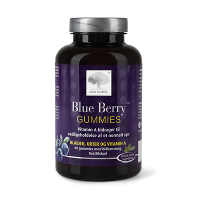 Stort online udvalg i New Nordic Blue Berry Gummies ❤ New Nordic ❤ Hurtig levering: 1 - 2 Hverdage og gratis fragt v/køb over 295 kr. GLS til pakkeshop ❤ Varenummer: HG-45110 og barcode / Ean: 5021807451104 på lager - Kæmpe udvalg i Sundhed - Over 454 design brands på udsalg