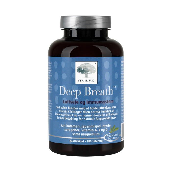 Produktbillede af New Nordic Deep Breath 180 tabl. 2 for 770,- på tilbud