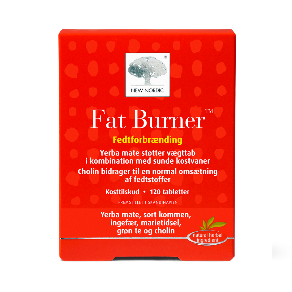Produktbillede af New Nordic Fat Burner 120 tabl 2 for 590,- på tilbud