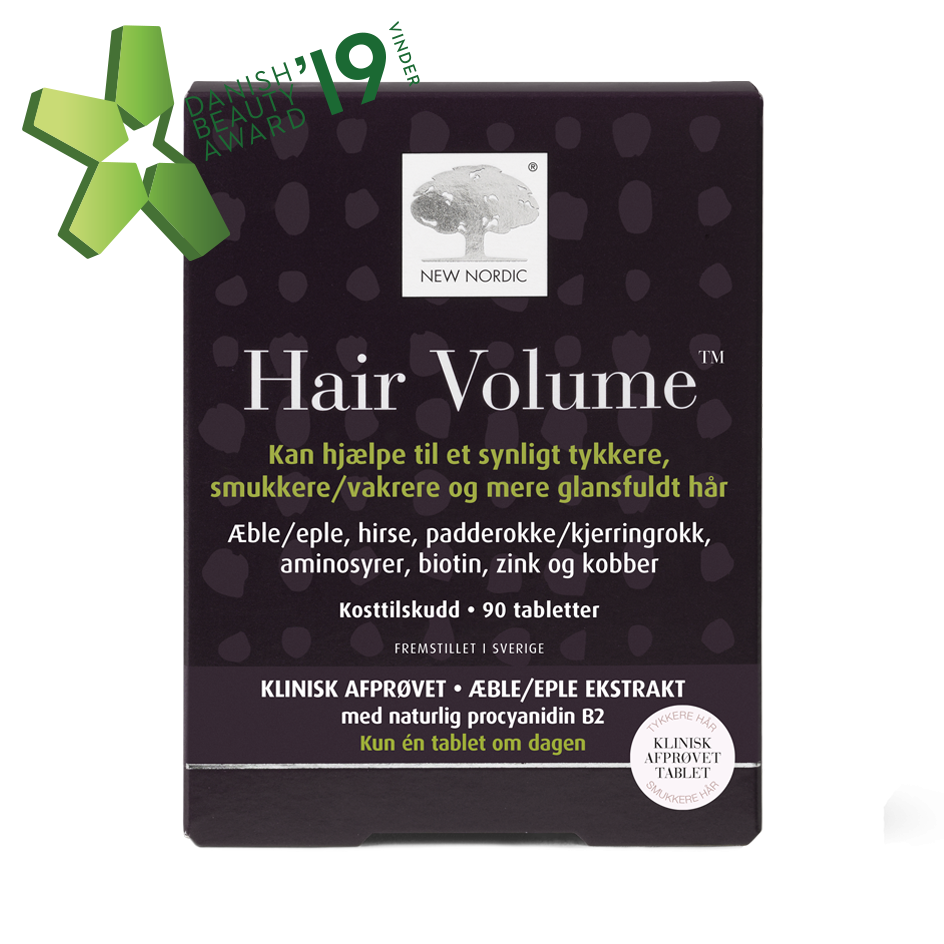 Produktbillede af New Nordic Hair Volume 90 tabl. 2 for 699,- på tilbud