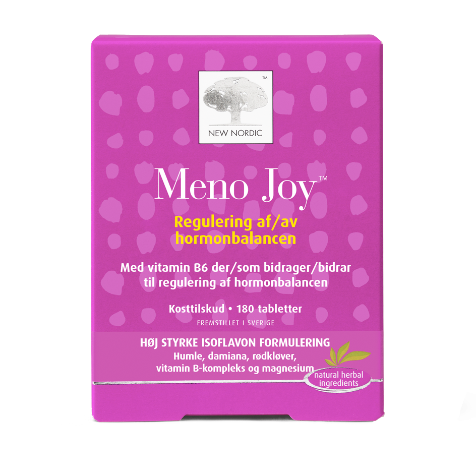 Stort online udvalg i New Nordic Meno Joy 180 tabl. ❤ New Nordic ❤ Hurtig levering: 1 - 2 Hverdage og gratis fragt v/køb over 295 kr. GLS til pakkeshop ❤ Varenummer: HG-45556 og barcode / Ean: 5021807455560 på lager - Kæmpe udvalg i Sundhed - Over 454 design brands på udsalg