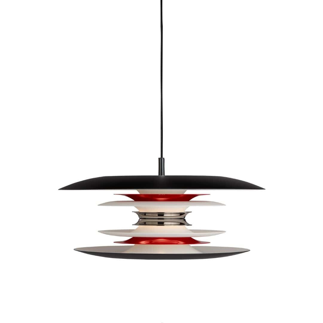 Produktbillede af Diablo Ø40 Pendel Sort/rød LED Belid i premium kvalitet
