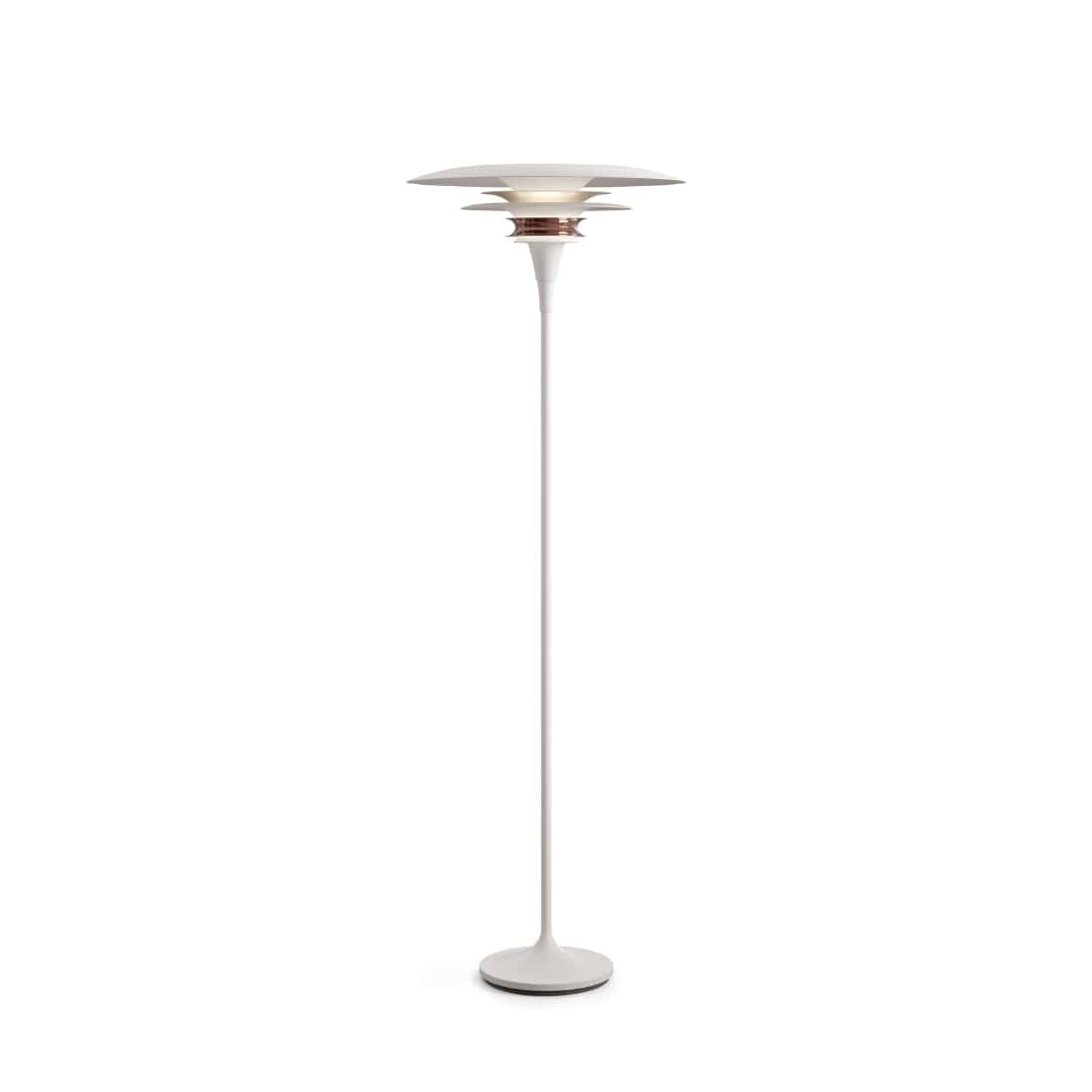 Produktbillede af Diablo Ø50 Gulvlampe Mat Hvid/Rosé Belid i premium kvalitet