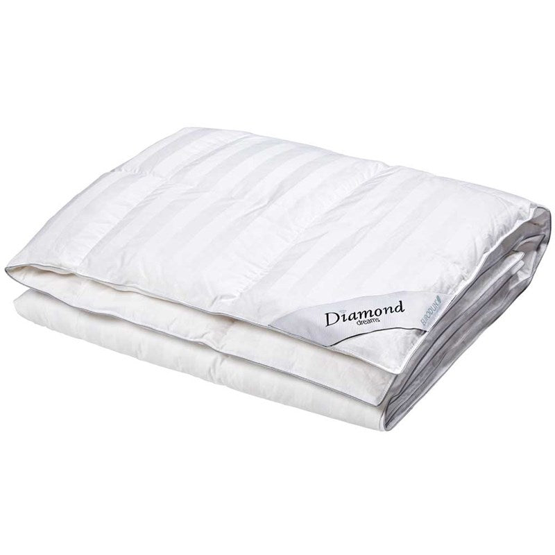 Produktbillede af Eurodun Diamond Moskusdun Helårsdyne let 140 x 220 på tilbud i høj kvalitet