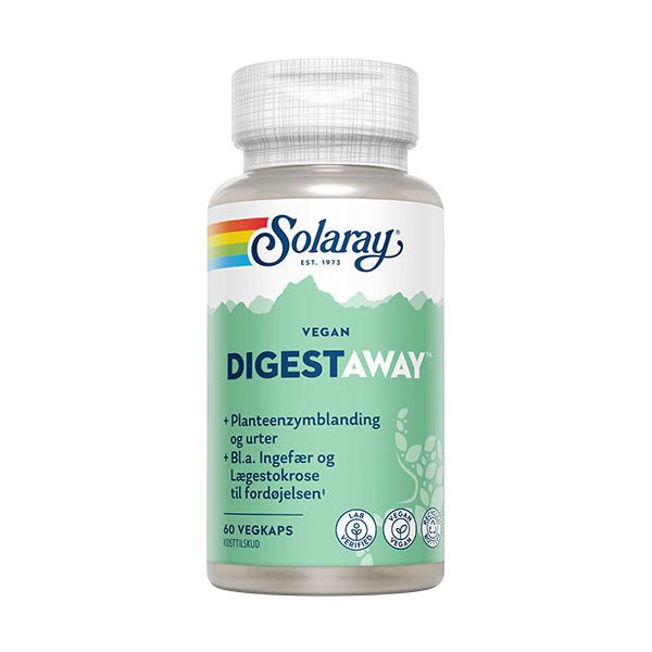 Produktbillede af Solaray Digestaway 60 kapsler på tilbud
