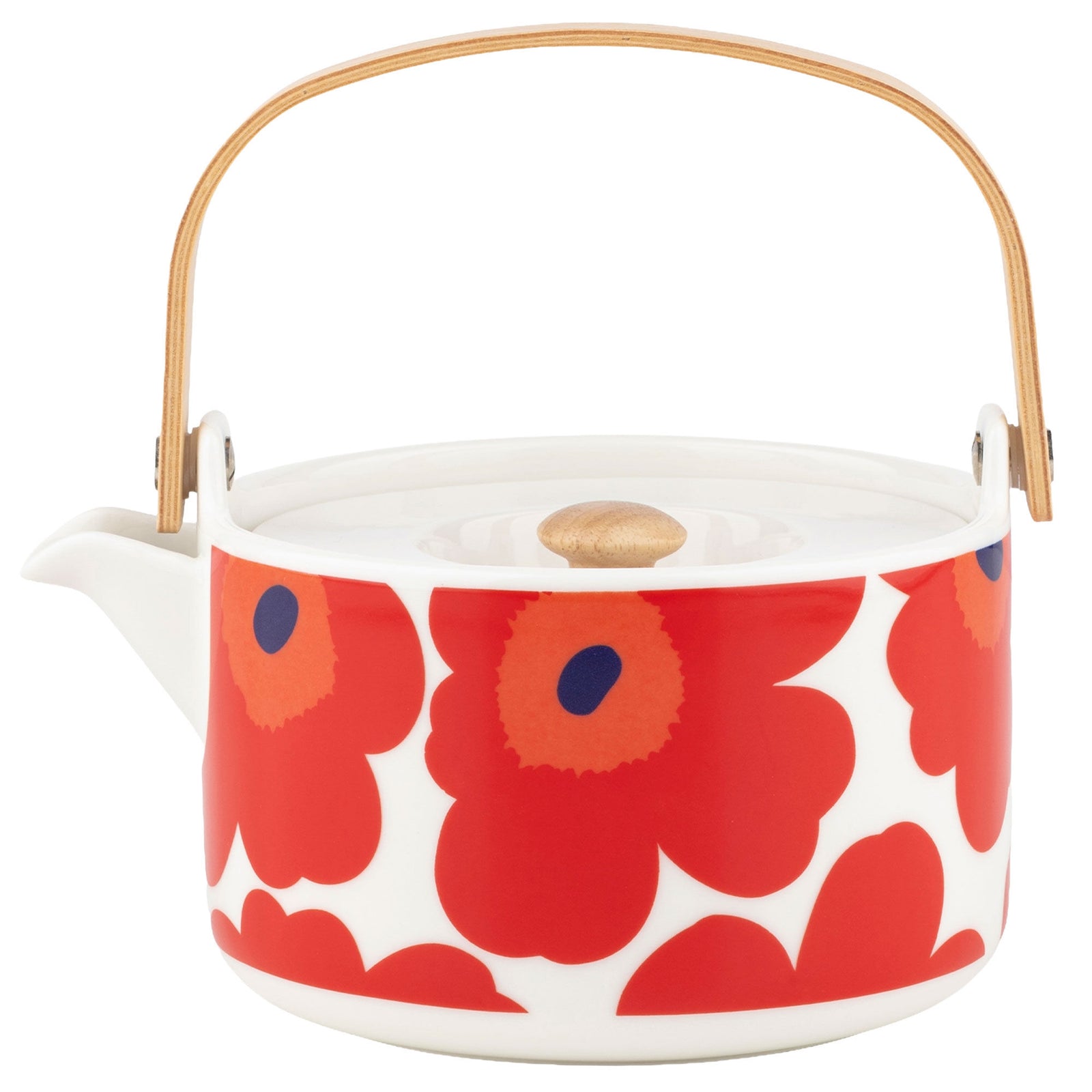 Marimekko Marimekko Unikko tekande 7 dl, hvid, rød, blå ❤ produktbillede (Tekande)