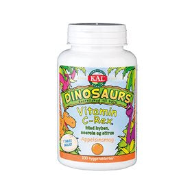 Produktbillede af KAL DinoSaurs vit. C-rex tygge børn 100 tab. på tilbud
