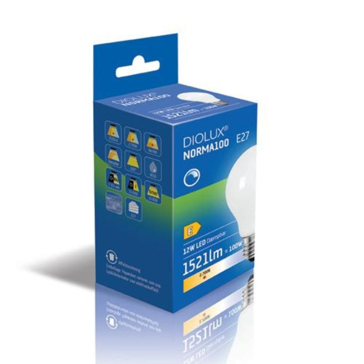 DIOLUX NORMA100 12W 927 E27 3000K Dæmpbar GN
