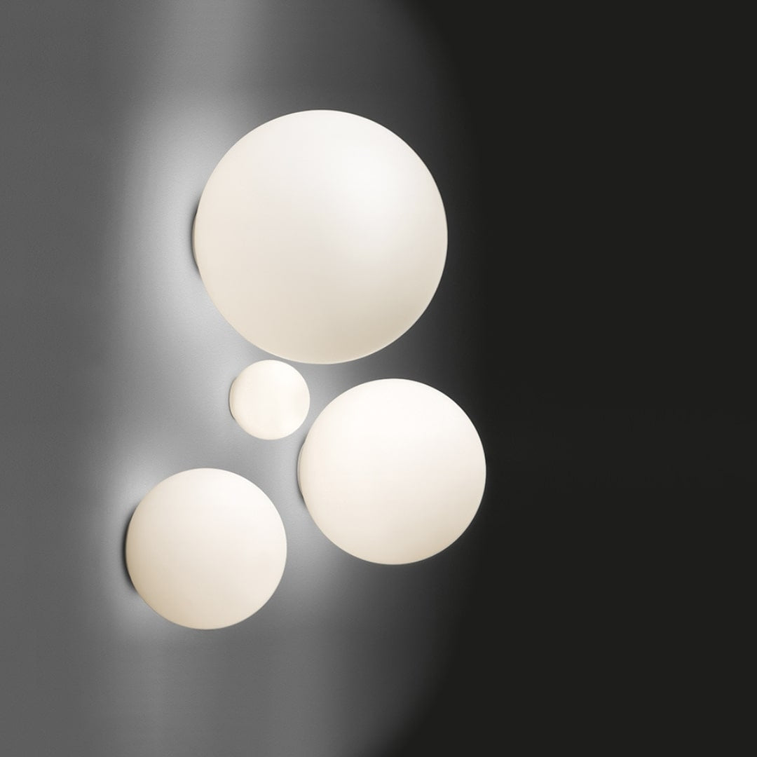Dioscuri Væg/Loftlampe Hvid Ø25 Artemide