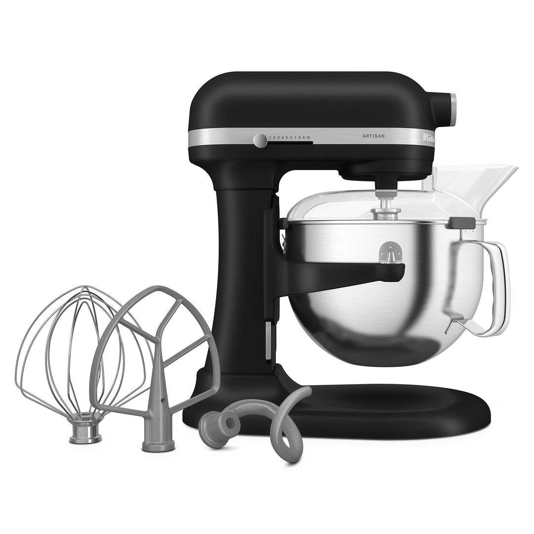Kitchenaid Kitchenaid Artisan 5KSM60SPX køkkenmaskine med løftearm 5,6 liter, black matte ❤ produktfoto (Røremaskiner)