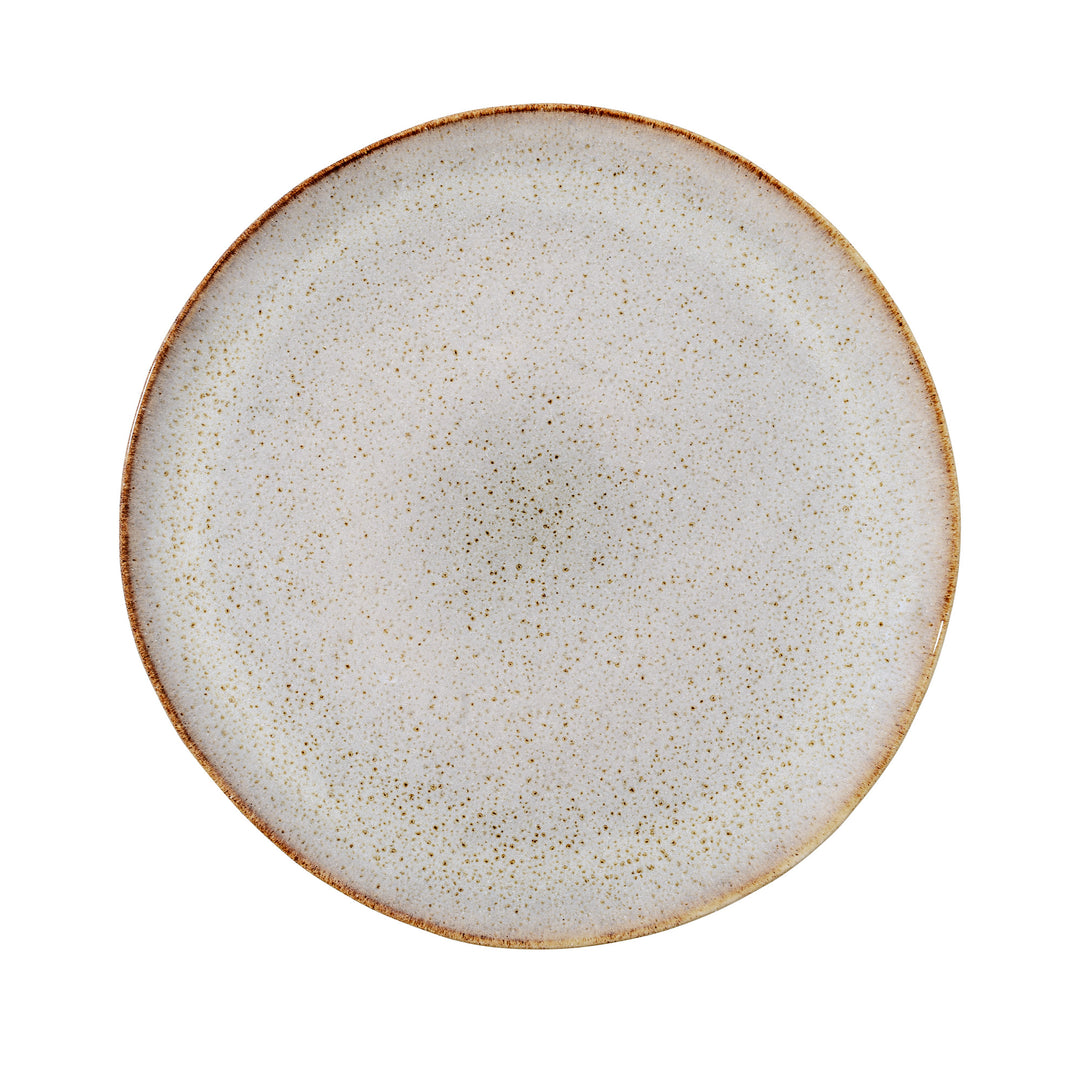 BLOOMINGVILLE Sandrine Tallerken Natur Stentøj D28,5 cm