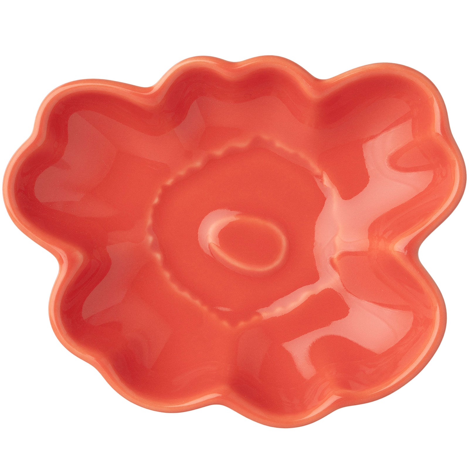 Marimekko Marimekko Unikko Shape tallerken 9,5 cm, orange – billede i brug (Tallerken)