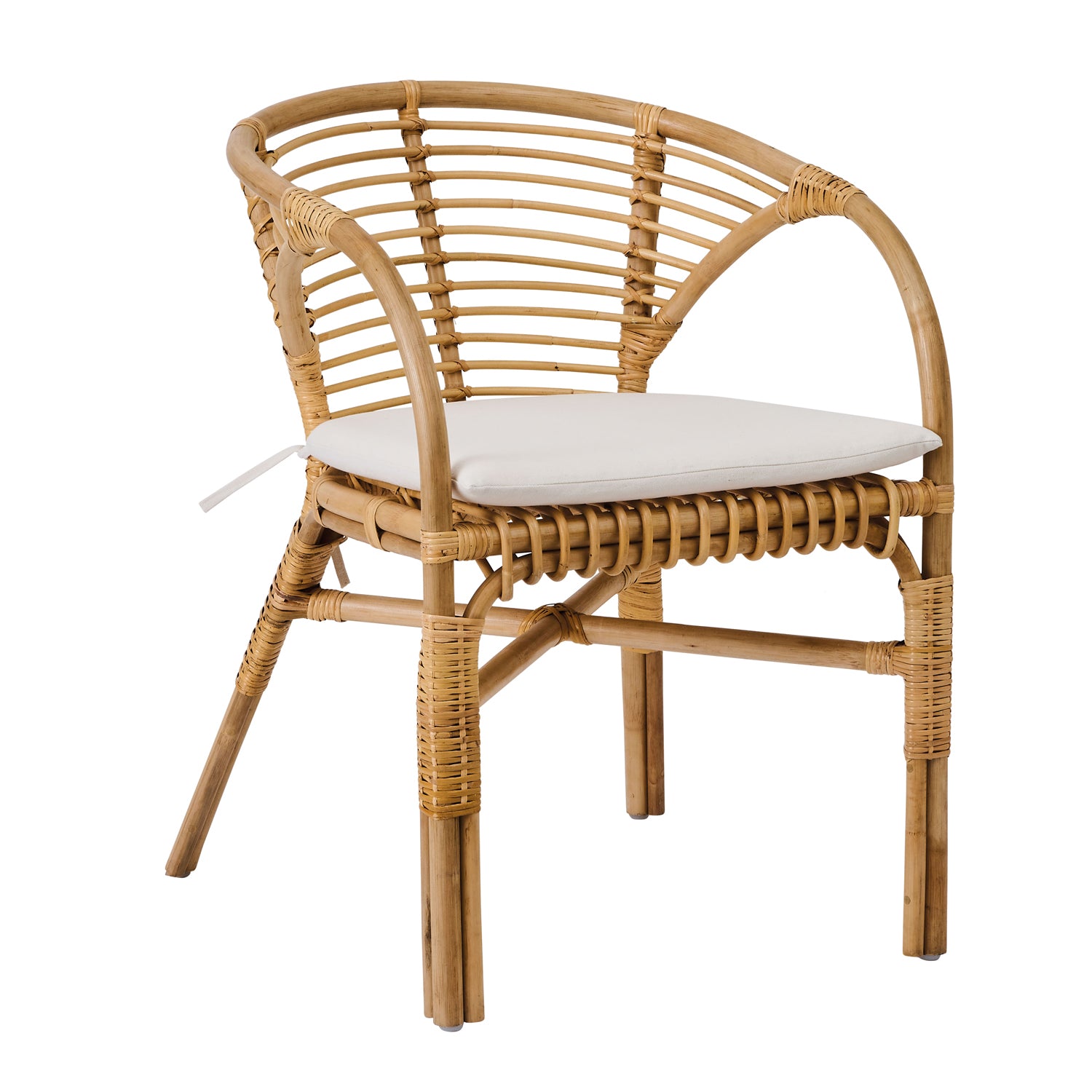 Produktbillede af TINE K HOME DOLACHAIR STOL INKL. HYNDE RATTAN 77 i premium kvalitet