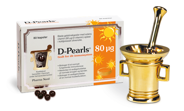Produktbillede af Pharma Nord D-Pearls 80 mcg 80 kapsler på tilbud