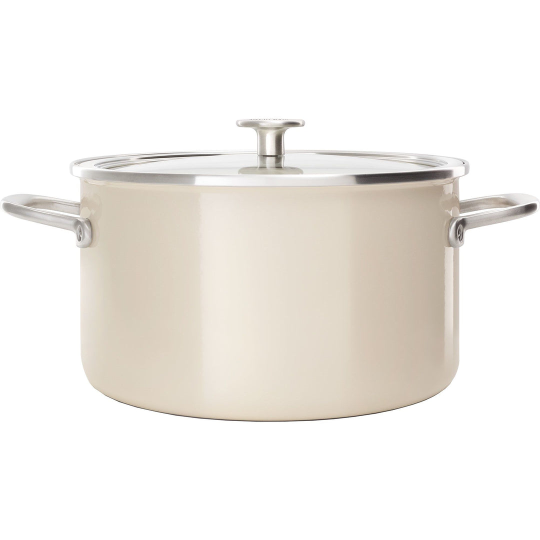 Kitchenaid Kitchenaid Cookware Collection Gryde m/låg 24 cm, mandel ❤ detaljebillede (Gryder)