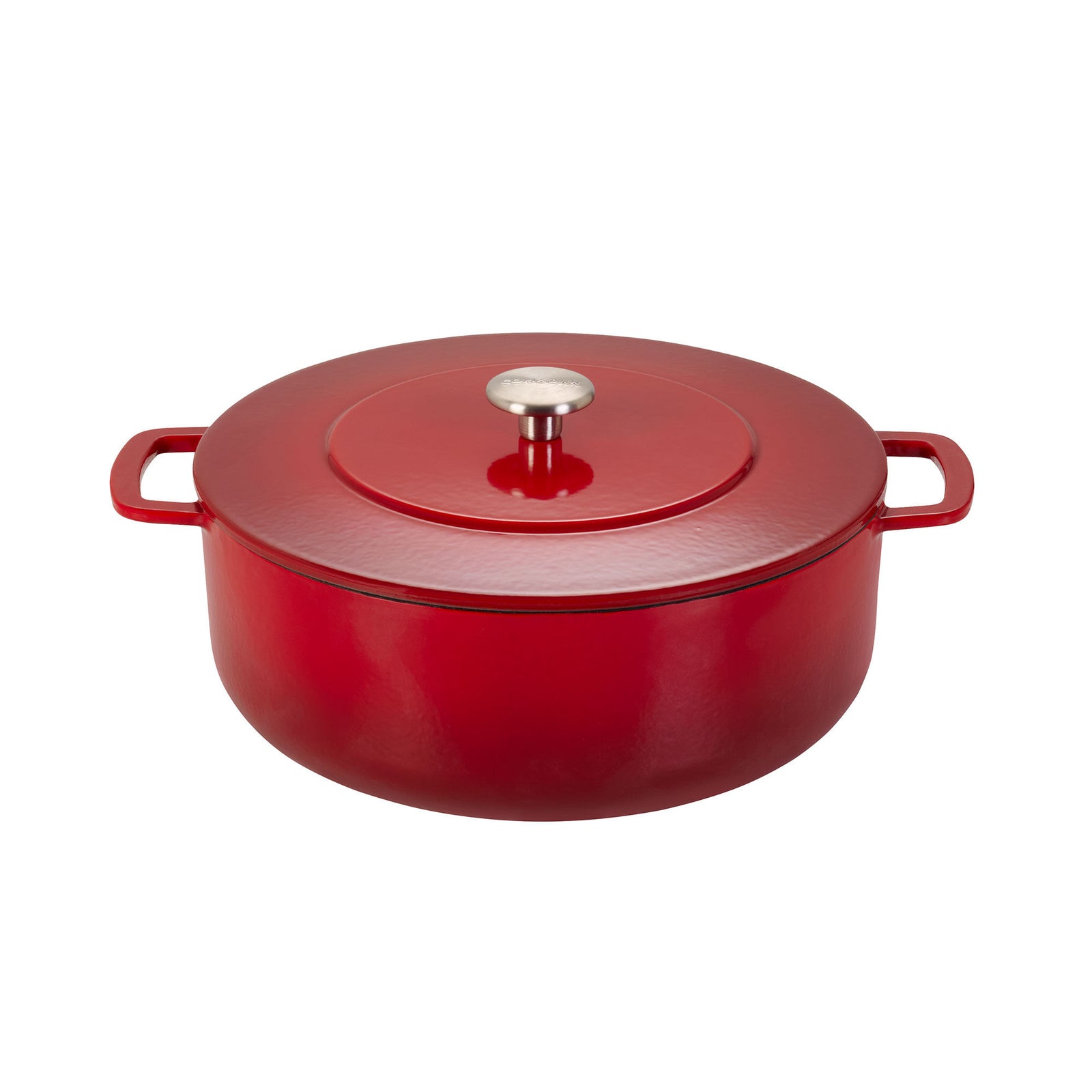 Combekk Combekk støbejernsgryde med låg Ø28 cm/5,3 liter, cherry ❤ vinkelbillede (Gryder)