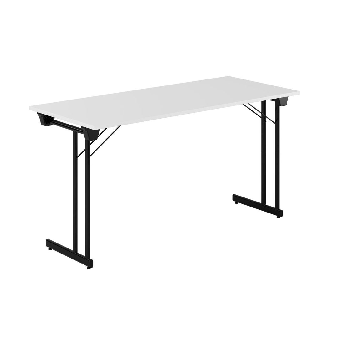 Produktbillede af Kongress Style 140x60cm Sammenklappeligt bord Hvid-sort på tilbud