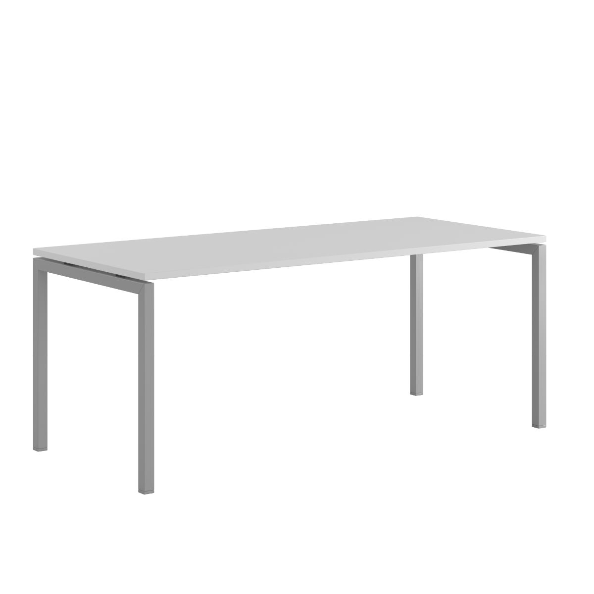 Produktbillede af Luna U Bord 180x80cm Hvid-grå på tilbud