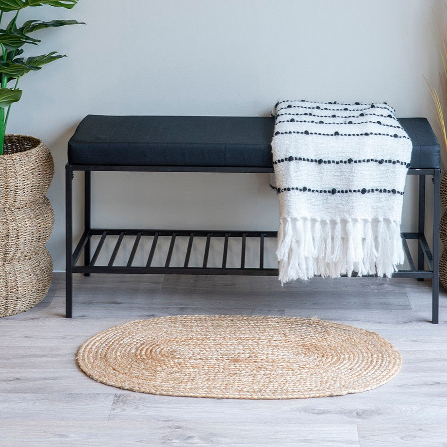 Produktbillede af Badal Dørmåtte i natur jute 50 x 80 cm. på tilbud i høj kvalitet