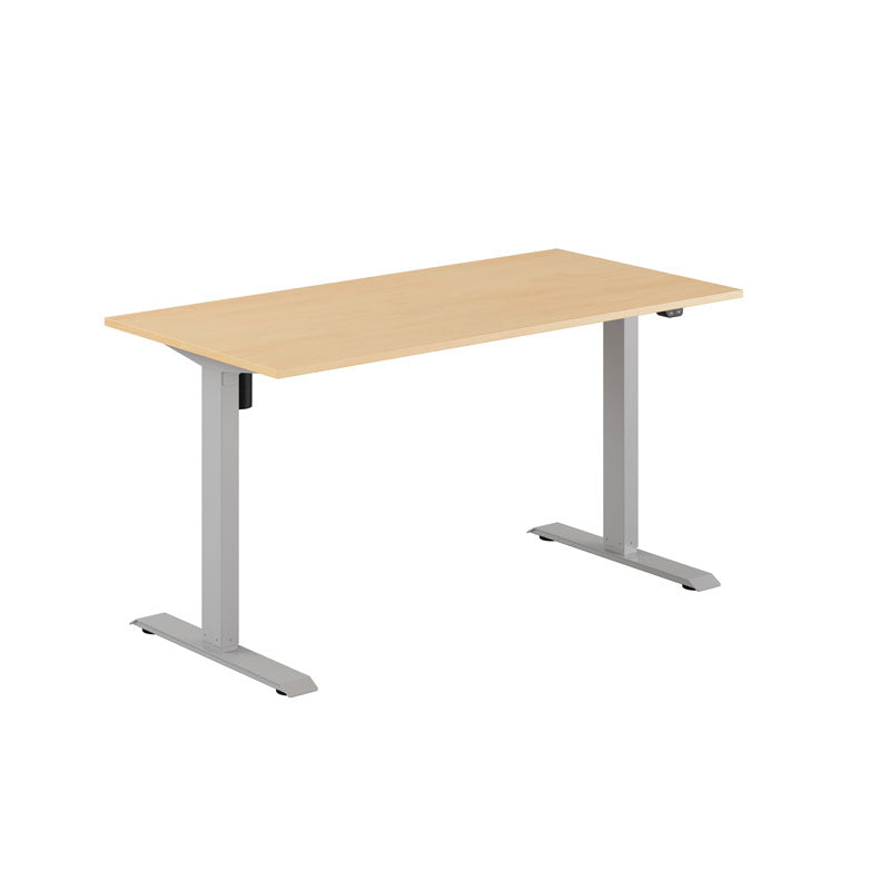 Produktbillede af EASY Hæve/Sænkebord m/1 motor 140x70cm Bøg-grå på tilbud