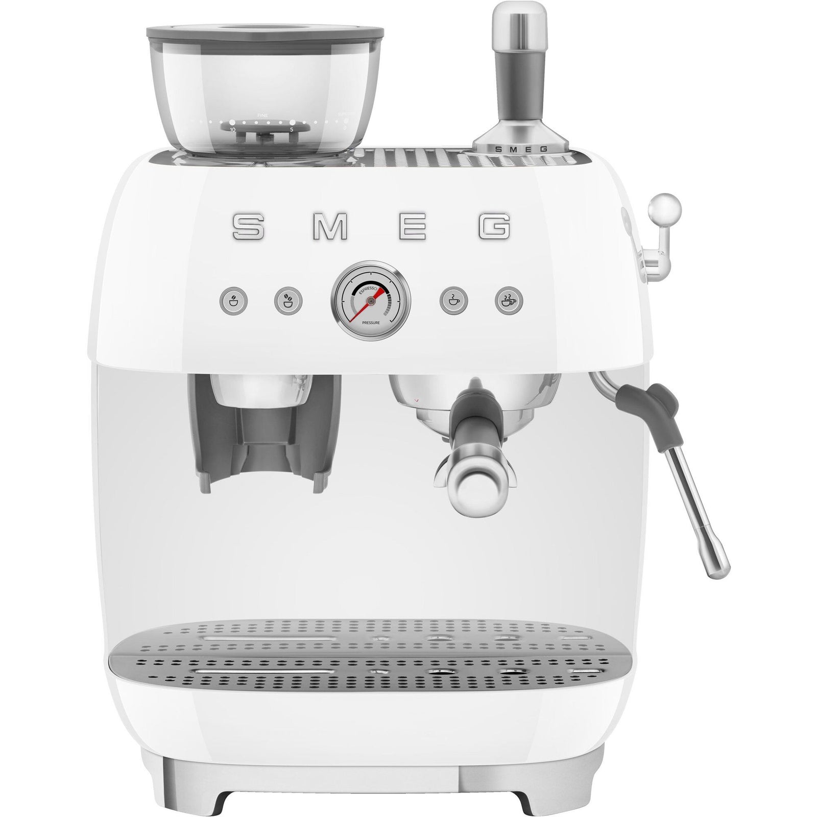 Smeg Smeg EGF03 Manuel espressomaskine, hvid ❤ billede i brug (Espressomaskiner)