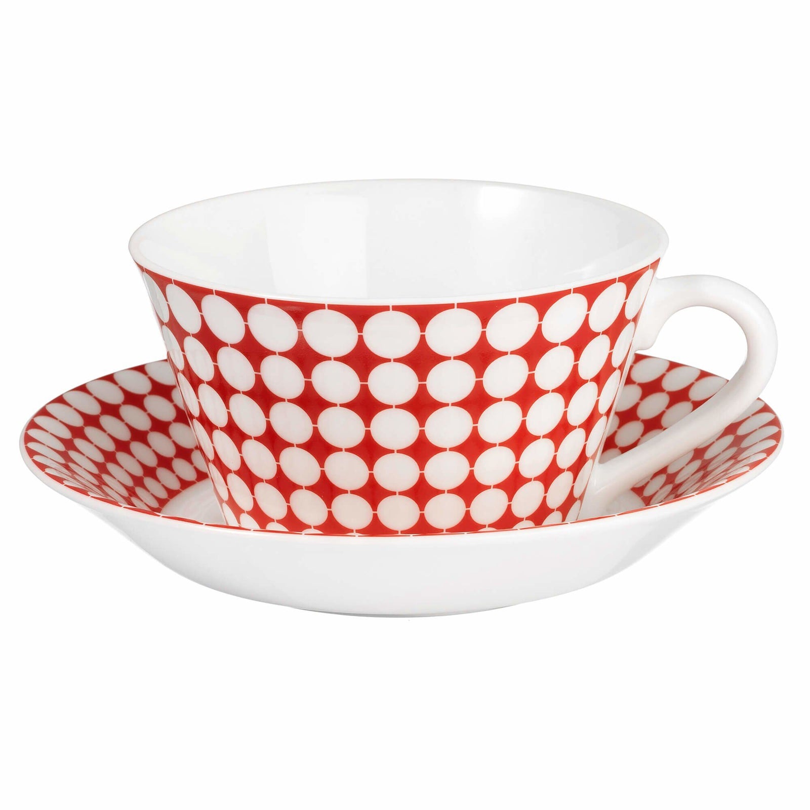 Gustavsberg Gustavsberg Eva tekop med underkop, 25 cl – vinkelbillede (Kopper med fad)