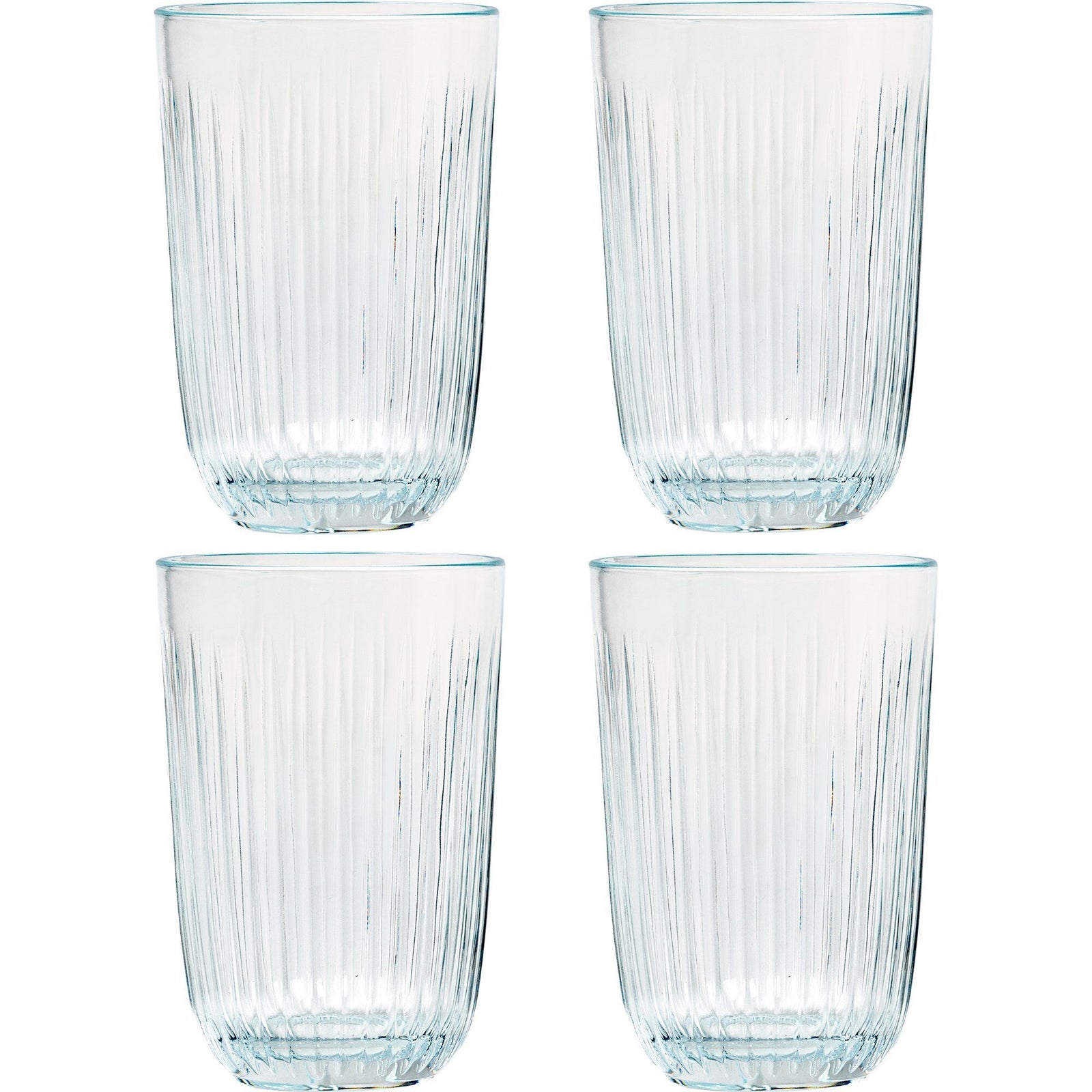 Kähler Kähler Hammershøi vandglas, 37 cl, Ø 8 cm, 4 stk, klar – produktfoto (Vandglas)