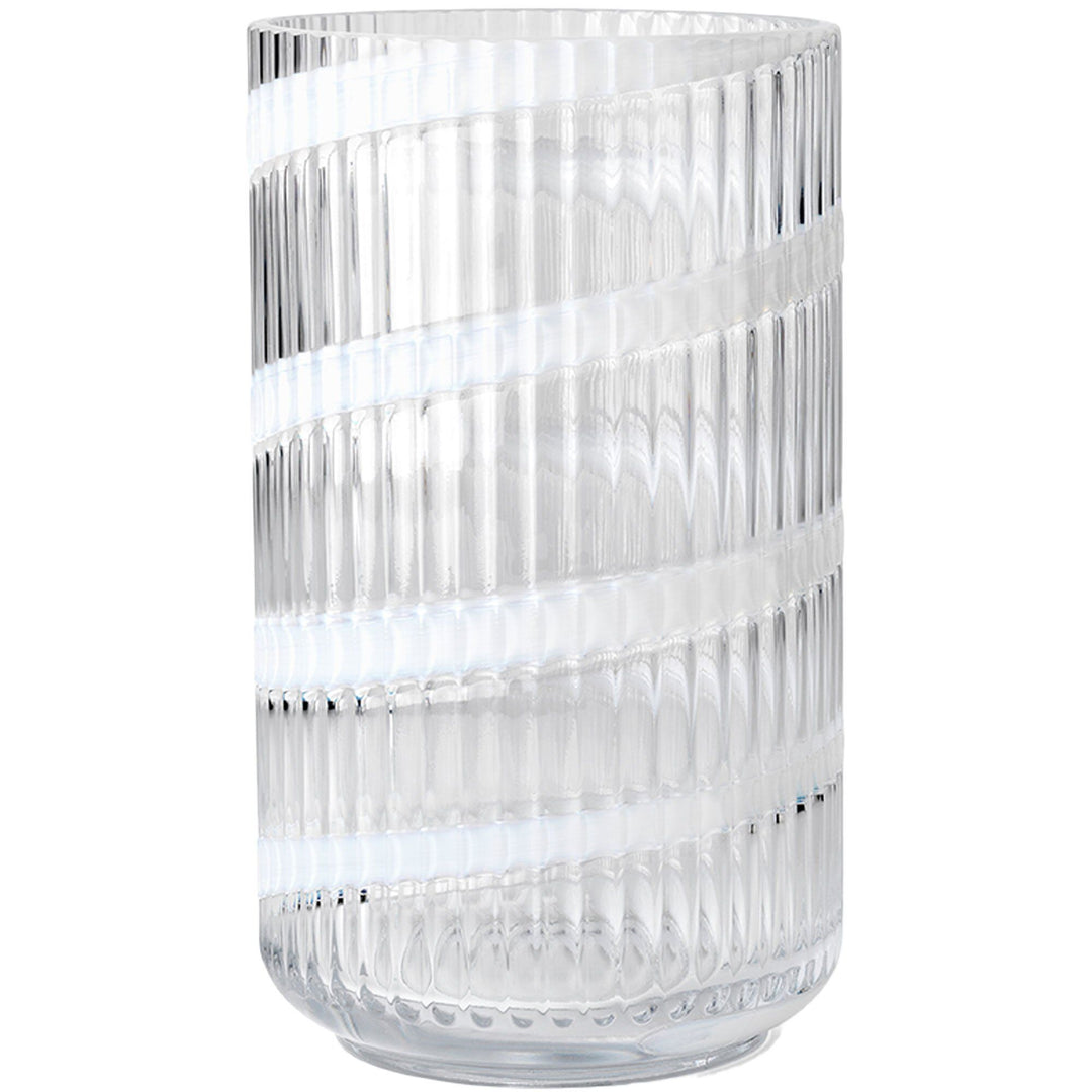 Lyngby porcelæn Lyngby porcelæn Swirl vase 25 cm, hvid – vinkelbillede (Vase)