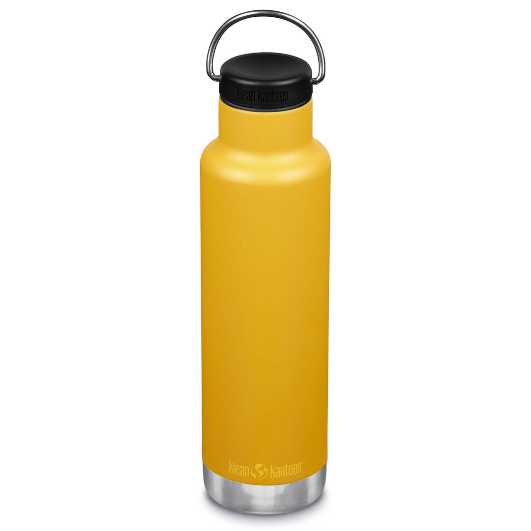 Klean kanteen Klean kanteen Vandflaske med låg og hank, 592 ml, marigold – close-up (Termokande)