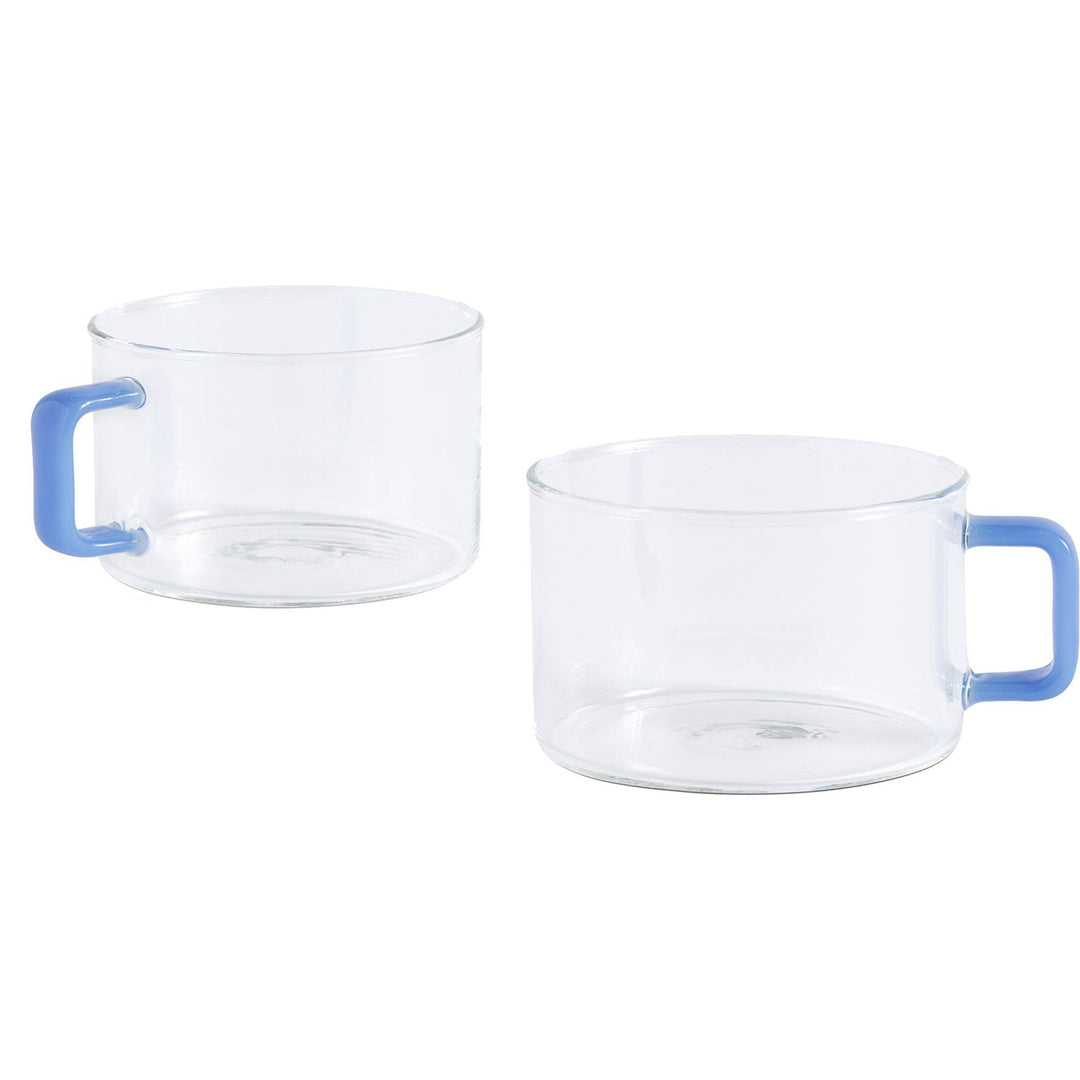 Hay Hay Brew Cup Jade, 2-pak, Light Blue – produktbillede (Glas)
