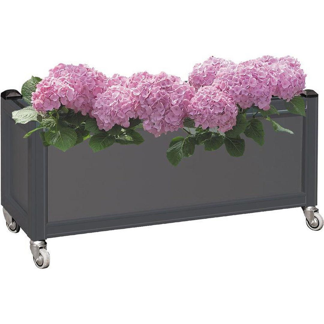 Produktbillede af Blomsterkasse m hjul afskærmmning Grøn på tilbud