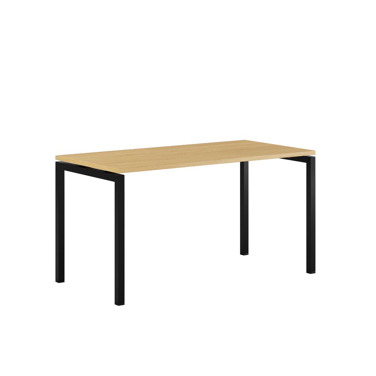 Produktbillede af Luna U Bord 140x70cm Eg-sort på tilbud