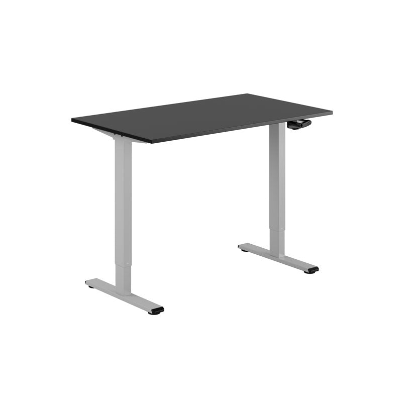 Produktbillede af ECO Hæve/Sænkebord manuelt 120x70cm Sort-grå på tilbud