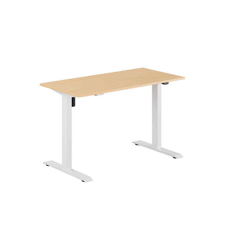Produktbillede af EASY Hæve/Sænkebord m/1 motor 120x60cm Bøg-hvid på tilbud